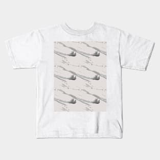 Gray abstraction on a light background Kids T-Shirt